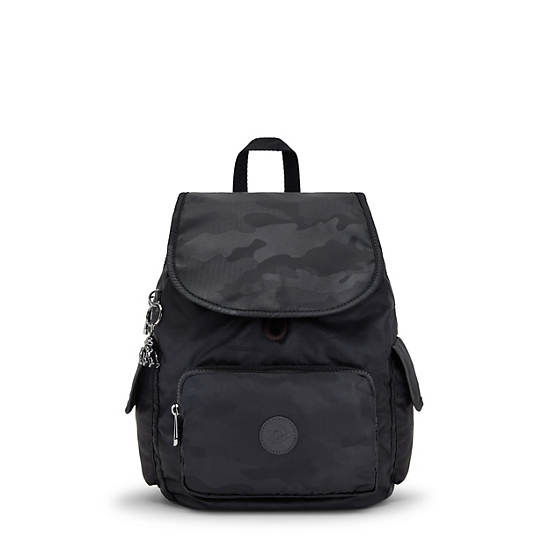 Sacs À Dos Kipling City Pack Small Classiche Noir Camouflage | FR 1715NW